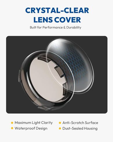 2 inch Turn Signals, 81 LEDs Front Rear Turn Signal with 4 Smoked Len Cover Fit for Harley Touring Street Glide Road King Road Glide Road King Dyna Sportster Iron 883 1200 Softail 1986-2024 in Kuwait