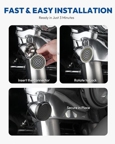 2 inch Turn Signals, 81 LEDs Front Rear Turn Signal with 4 Smoked Len Cover Fit for Harley Touring Street Glide Road King Road Glide Road King Dyna Sportster Iron 883 1200 Softail 1986-2024 in Kuwait