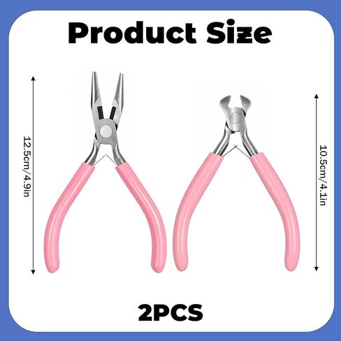 Zipper Repair Kit Tool, 2 Pack Zipper Pliers, Zippers Install Pliers, Needle-Nose Plier and End-Cutting Plier for Zippers Replacement, Fix, DIY Jewelry and Home Maintenance in Kuwait