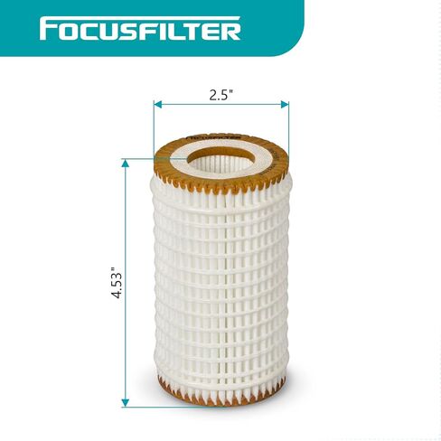 FOCUSFILTER HU718/5x OEM Grade Oil Filter, Compatible with Mercedes-Benz C230/C240/C320/C300 /E350/E320/C350/E500/G1450/SL500/CL500, Replaces 05102905AB, 05102905AA, A1121800009 in Kuwait