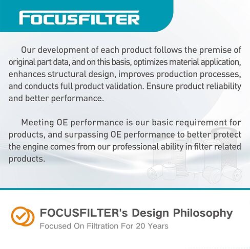 FOCUSFILTER HU718/5x OEM Grade Oil Filter, Compatible with Mercedes-Benz C230/C240/C320/C300 /E350/E320/C350/E500/G1450/SL500/CL500, Replaces 05102905AB, 05102905AA, A1121800009 in Kuwait