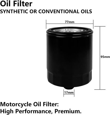 6PCS KN-171B Motorcycle Oil Filter Fit for Harley Davidson Motorcycles Road Glide 1998-2021 Fat Boy 2000-2021 Electra Glide 1999-2021, Replace KN171B in Kuwait