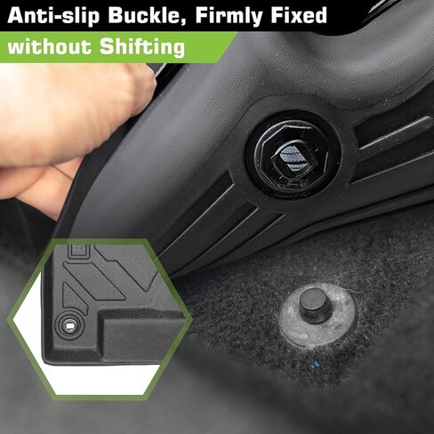 Floor Mats for Acura MDX 7 Seats 2014-2021 (Only for 7 Seat, Not for Hybrid Models, 6-Seat Models and Type S Advance), TPE Waterproof Non-Slip All Weather Protection Custom, Floor Mats & Cargo Liner in Kuwait