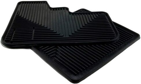 Black Rubber Slush Floor Mats for Semi Truck - Universally fits Many (See Measurements) Kenworth Peterbilt Freightliner Mack - All-Weather/Terrain High Ridged 2 Piece Cab Fronts in Kuwait