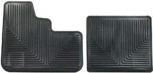 Black Rubber Slush Floor Mats for Semi Truck - Universally fits Many (See Measurements) Kenworth Peterbilt Freightliner Mack - All-Weather/Terrain High Ridged 2 Piece Cab Fronts in Kuwait