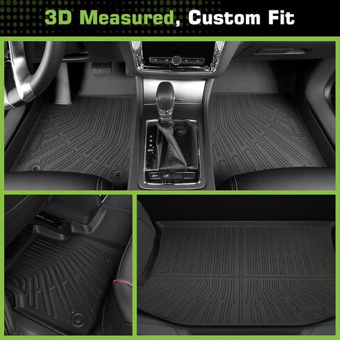 Floor Mats for Cadillac XT4 2019-2025, Heavy Duty TPE Waterproof Non-Slip All Weather Protection Custom, Floor Mats & Cargo Liner in Kuwait