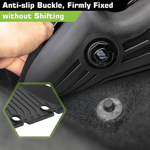 Floor Mats for Cadillac XT4 2019-2025, Heavy Duty TPE Waterproof Non-Slip All Weather Protection Custom, Floor Mats & Cargo Liner in Kuwait