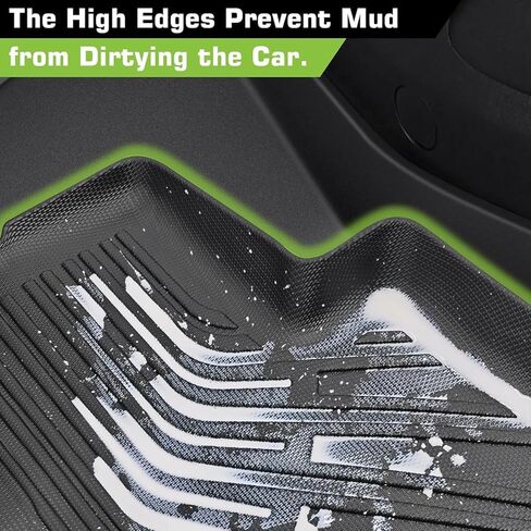 Floor Mats for Cadillac XT4 2019-2025, Heavy Duty TPE Waterproof Non-Slip All Weather Protection Custom, Floor Mats & Cargo Liner in Kuwait