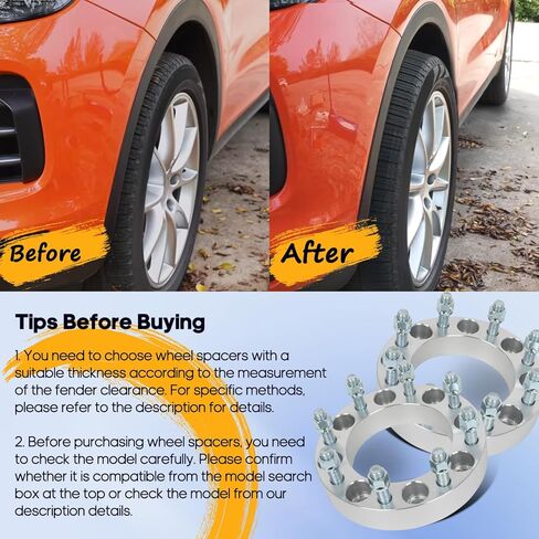 OCPTY 4 قطع 8x6.5 إلى 8x170 محولات العجلات 1.5 بوصة تتحمل 126 مم ترصيع 14x1.5 8 فواصل عجلة العروة لا مركزية مناسبة لرام 3500 2012-2022، لرام 2500 2012-2022، لنيسان NV3500 2012-2014 in Kuwait