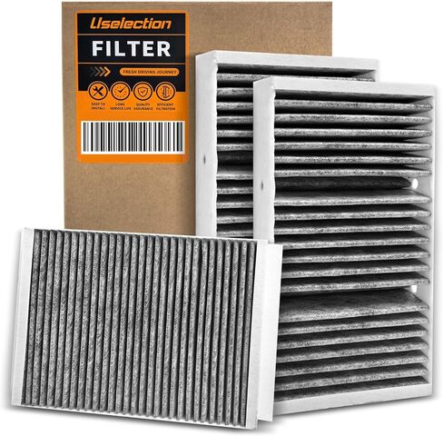 Cabin Engine Air Filter with Activated Carbon Kit for Mercedes (2016-2019) GLE400 GLE350 GLE550e GLE43/GLE63 AMG; (2012-2015) ML350; (2017-2019) GLS450 GLS550,Replaces 1668300318 1668300218 in Kuwait