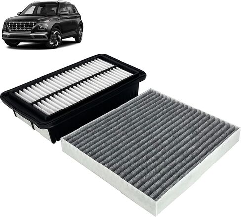 28113-K2100 Engine Air Filter and 97133J9000 Cabin Air Filter Set Fit For 2020-2026 Hyundai Venue 1.6L in Kuwait