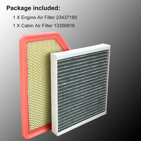23437180 Engine Air Filter and 13356916 Cabin Air Filter Set Fit For 2016-2019 Chevy Volt L4 1.5L in Kuwait