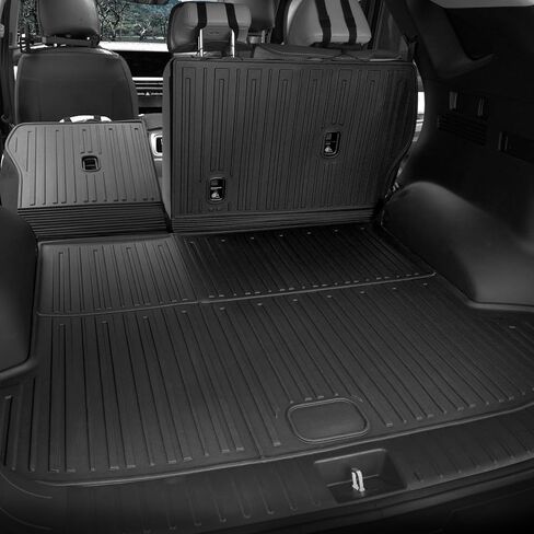 Cargo Mat for 2022-2026 Hyundai Tucson Hybrid, Full Coverage All Weather Trunk Cargo Liner with Backrest Protectors for Hyundai Tucson Accessories (Not fit PHEV) in Kuwait