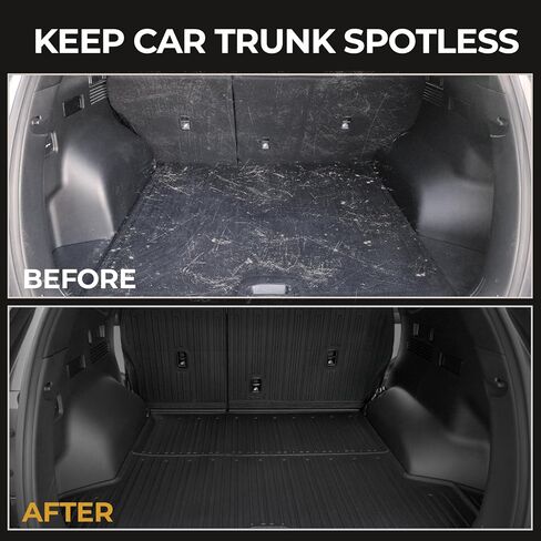 Cargo Mat for 2022-2026 Hyundai Tucson Hybrid, Full Coverage All Weather Trunk Cargo Liner with Backrest Protectors for Hyundai Tucson Accessories (Not fit PHEV) in Kuwait