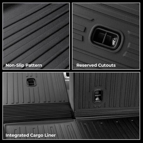 Cargo Mat for 2022-2026 Hyundai Tucson Hybrid, Full Coverage All Weather Trunk Cargo Liner with Backrest Protectors for Hyundai Tucson Accessories (Not fit PHEV) in Kuwait