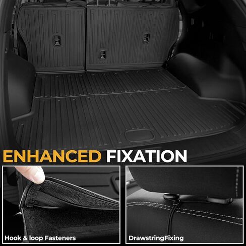 Cargo Mat for 2022-2026 Hyundai Tucson Hybrid, Full Coverage All Weather Trunk Cargo Liner with Backrest Protectors for Hyundai Tucson Accessories (Not fit PHEV) in Kuwait