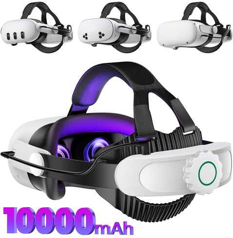 Head Strap for Quest 3S/Quest 3/Quest 2,Quest 3 Elite Strap Replacement Enhanced Support Comfort,VR Accessories Head Strap Compatible with Oculus Meta Quest 3 Reduce Facial Stress Intellivision Games in Kuwait