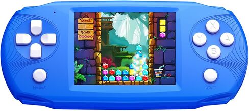 Great Boy 32 Bit Handheld Games Toys for Kids with 139 Video Games Boys Girls Children's 3.0 Inches IPS Screen Rechargeable Gaming Device Preschooler Party Easter Birthday Xmas Gift (Blue) in Saudi Arabia