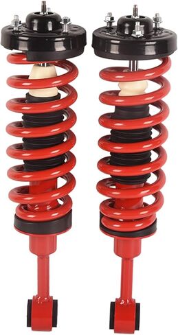 2x زوج أمامي أحمر كامل ممتص للصدمات مع مجموعة زنبركية ملفوفة متوافقة مع 2004-2008 Ford F-150، 2006-2008 Lincoln Mark LT، 171361 in Kuwait