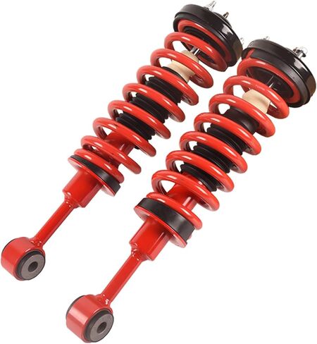 2x زوج أمامي أحمر كامل ممتص للصدمات مع مجموعة زنبركية ملفوفة متوافقة مع 2004-2008 Ford F-150، 2006-2008 Lincoln Mark LT، 171361 in Kuwait