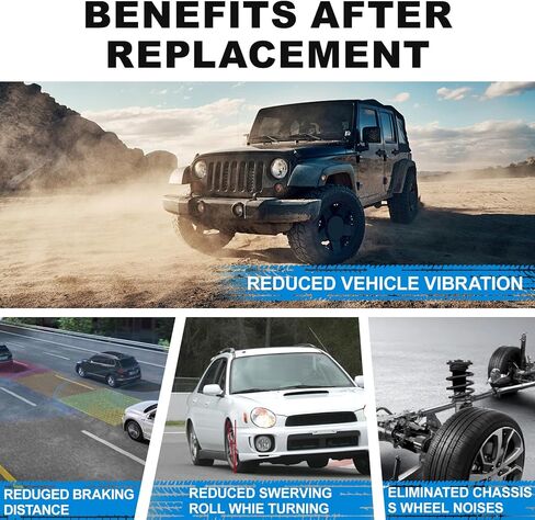 2x زوج أمامي أحمر كامل ممتص للصدمات مع مجموعة زنبركية ملفوفة متوافقة مع 2004-2008 Ford F-150، 2006-2008 Lincoln Mark LT، 171361 in Kuwait