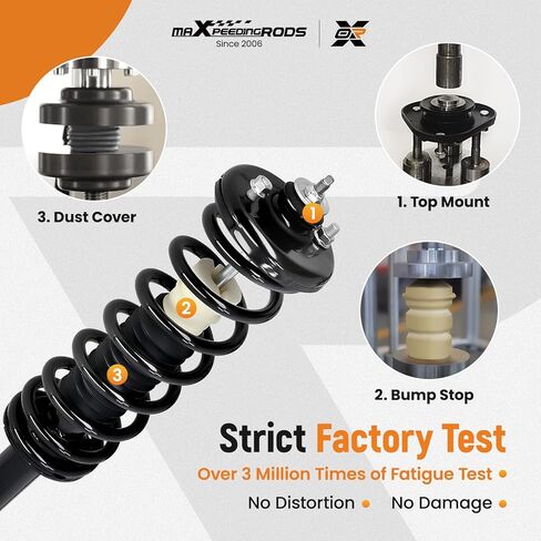 maXpeedingrods Rear Struts Sway Bars Kit for Honda Accord 2003-2007 & Acura TL 2004-2008, 171372 K90342 K90343 Direct Replacement Shock Absorber Struts Assembly with Coil Spring Sway Bar End Links in Saudi Arabia