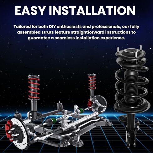 Front and Rear Shock Struts Complete Assembly w/Coil Spring for BMW X5 2014 2015 2016 2017 2018 3.0L l6 4.4L V8, for BMW X5 2016 2017 2018 2.0L l4 Suspension kit Complete full set in Kuwait