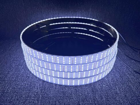 مصابيح LED للعجلات مقاس 17.5 بوصة رباعية الصفوف - توصيل فلاش ستروب وتشغيل التحكم عبر البلوتوث in Kuwait