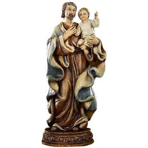 Figurine Bellavista Old World Masters Collection Resin Statue, 6.5-Inch, Saint Joseph with Child in Kuwait