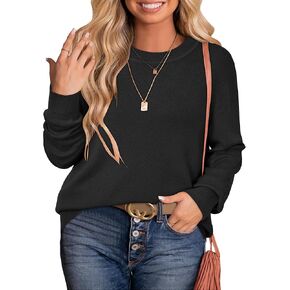 Arach&Cloz Women's Plus Size Wool Blend Sweater Fall Long Sleeve Tops 2025 in Saudi Arabia