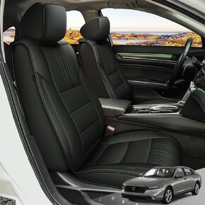 TTX LIGHTING Custom Fit for Honda Accord Seat Covers 2018-2022 Full Set Waterproof Faux Leather Automotive Seat Covers Compatible Airbag Car Seat Protector(5 Seat Black) in Kuwait