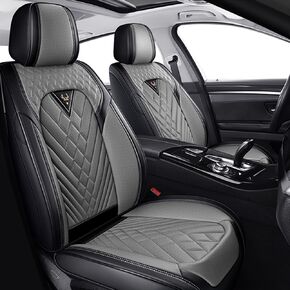 Car Seat Covers for BMW X1 2013-2026, Premium Nappa Leather Waterproof & Anti-Slip, Full Coverage Customized fit BMW X1 Seat Covers Full Set (5 Seats Standard,Black-Red) in Kuwait