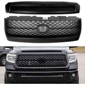 Front Bumper Grille & Hood Bulge Molding Matte Black Fit for Tundra 2014-2021 in Kuwait