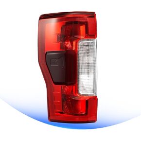 ضوء الذيل متوافق مع 2017 2018 2019 Ford F250 F350 XLT Lariat Halogen الضوء الخلفي مع بقعة عمياء مصباح فرامل إشارة الانعطاف الخلفي Assy مع مصابيح استبدال OEM #KC3Z13405C (جانب السائق الأيسر) in Kuwait