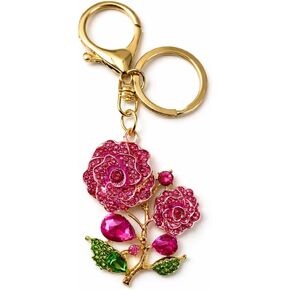 Gifts for Women Heart Flower Keychain Car Key Chain Cute Bag Charm Purse Accessories in Saudi Arabia
