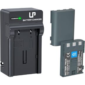 LP NB-2L/NB-2LH Battery Charger Pack 2-Pack 1200mAh Batteries for Canon PowerShot G7 G9 S30 S40 S45 S50 S60 S70 S80 DC410 DC420 VIXIA HF R10 HF R100 HF R11 EOS 350D 400D Canon Rebel XT Xti in Kuwait