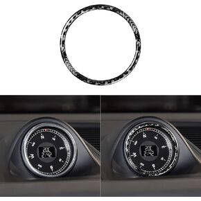 غطاء لوحة فرامل اليد الإلكترونية من ألياف الكربون الفاخرة الحقيقية لوحدة التحكم المركزية للسيارة، مجموعة ملصقات ناعمة متوافقة مع بورش ماكان 2014-2021 ملحقات السيارات الداخلية باللون الأسود in Kuwait