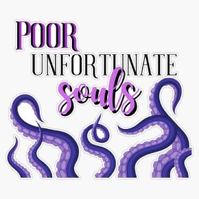 Poor Unfortunate Souls Bumper Sticker Vinyl Decal 5 inches in Kuwait