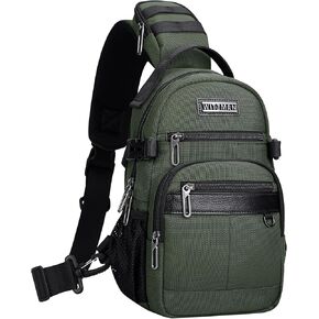 WITZMAN Sling Bag for Men Travel Crossbody Bag Small Shoulder Bag with Shoulder Strap Pocket for Casual Daily Work (B734 Black) in Saudi Arabia