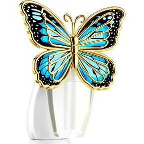 Wall Fragrance Plug in Compatible with Bath and Body Works WallFlower, Scent Diffuser with Night Light, ETL Certified, Long Lasting Scented Warmer Diffuser Home Office (Blue,Butterfly) in Kuwait