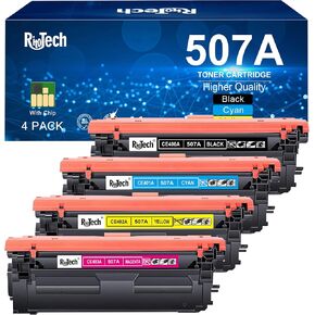507A M551 Toner Cartridge 4 Pack - OEM Equipment Manufacturer for HP 507A CE400A CE401A CE402A CE403A 507X 507 CE400X fro HP LaserJet Enterprise 500 Color M551 MFP M575 MFP M570 Series in Kuwait