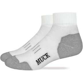 MUCK Boot Mens Ultra Dri Full Cushion Quarter Socks 2 Pair Pack in Saudi Arabia