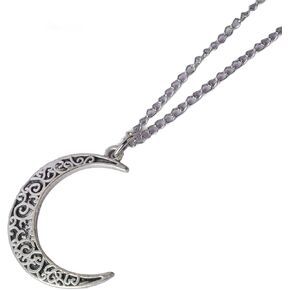 Luna Moth Necklace, Luna Moth with Sun and Moon Whimsgoth Jewelry, Gothic Necklace with Moth Pendant, Witchy Jewelry with Luna Moth Pendant, Esoteric Moon Butterfly and Lunar Moth Jewelry in Kuwait