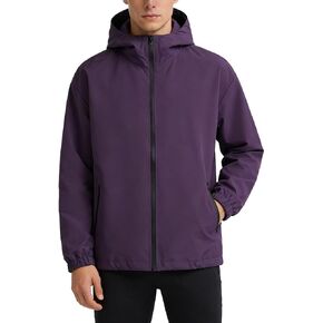 Men Women Fashion Lightweight Rain Jacket Hooded Waterproof Windbreaker in Saudi Arabia