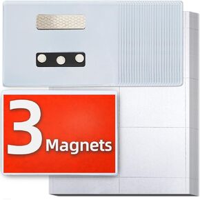 حامل شارة الاسم المغناطيسي بريسمايت 3x4، علامات الاسم المغناطيسية مع إدراجات قابلة للطباعة بالليزر/النافثة للحبر، 100 حزمة in Kuwait