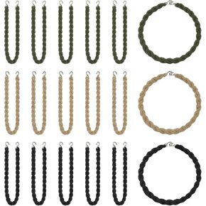 18 Pcs Boot Blousers Military, Elastic Blousing Straps with Metal Hooks, Adjustable Boot Bands for Pants Men and Women Army Navy Outdoor Hiking (Black, Green, Kachi) in Kuwait
