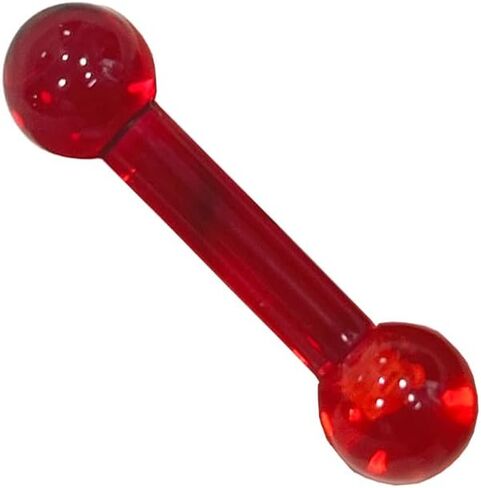 Satix 6G External Threaded UV Reactive Glow In The Dark Acrylic Straight Barbell Tongue Ring Piercing Bar 5/8 Inch (15mm) in Saudi Arabia