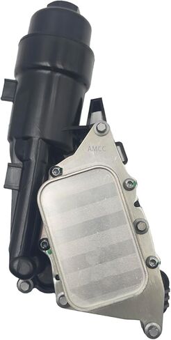 AMCC Upgrade Aluminum Engine Oil Cooler Filter Housing with Gasket Bolts Compatible with BMW B38 i8 14-20 X1 16-19 X2 19 Mini Cooper 14-19 Clubman Countryman 17-19 Replaces：11428585235 (Plastic) in Saudi Arabia