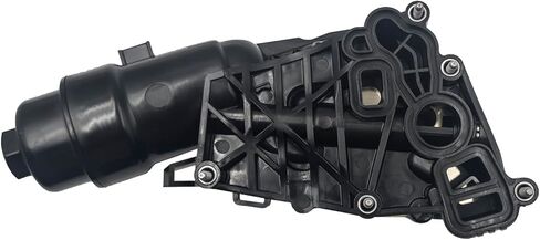 AMCC Upgrade Aluminum Engine Oil Cooler Filter Housing with Gasket Bolts Compatible with BMW B38 i8 14-20 X1 16-19 X2 19 Mini Cooper 14-19 Clubman Countryman 17-19 Replaces：11428585235 (Plastic) in Saudi Arabia