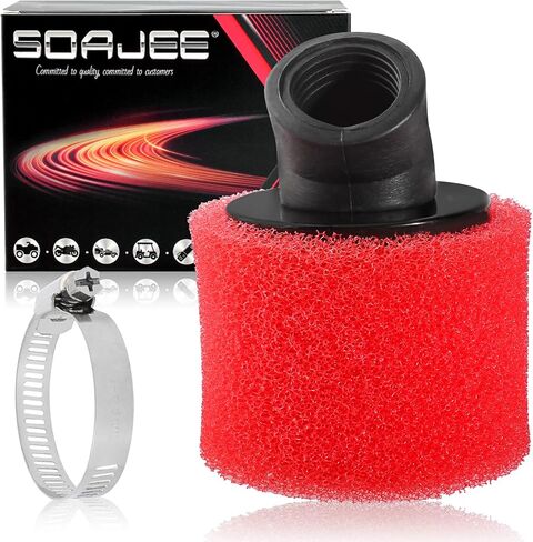 1.1inch 28mm Angled Filter for 50cc - 90cc 110cc 125cc 150cc GY6 Engine Motorcycle ATV Quad Scooter Go Kart Mini Moto Pocket Pit Dirt Racing Super Bike XR50 Kawasaki Suzuki Yamaha 27mm 29mm in Saudi Arabia